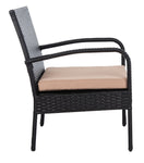 Safavieh Moore 3 Pc Lounge Set , PAT9009 - Black/Beige