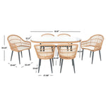Safavieh Genser 7 Piece Dining Set , PAT9011