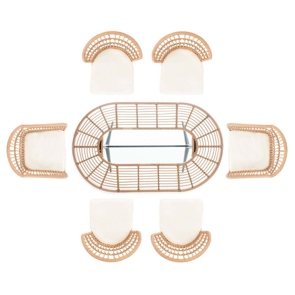 Safavieh Genser 7 Piece Dining Set , PAT9011