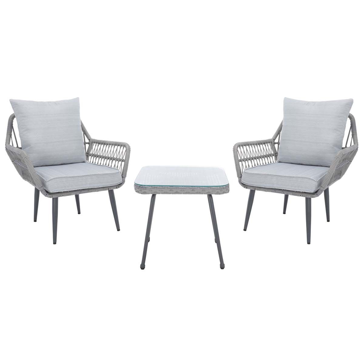 Safavieh Londyn 3Pc Lounge Set , PAT9031 - Grey