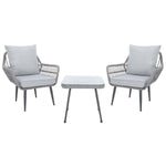 Safavieh Londyn 3Pc Lounge Set , PAT9031 - Grey