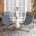 Safavieh Camlin Set Of 2 Sling Chairs , PAT9039 - Grey