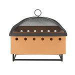Safavieh Wyatt Square Fire Pit , PIT2004 - Copper/Black
