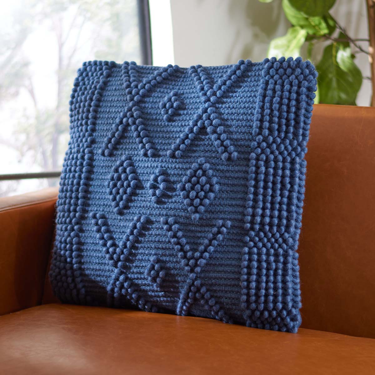 Safavieh Baird Pillow , PLS121 - Navy