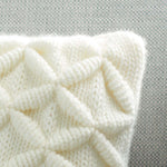 Safavieh 3D Diamond Pillow , PLS189 - Ivory