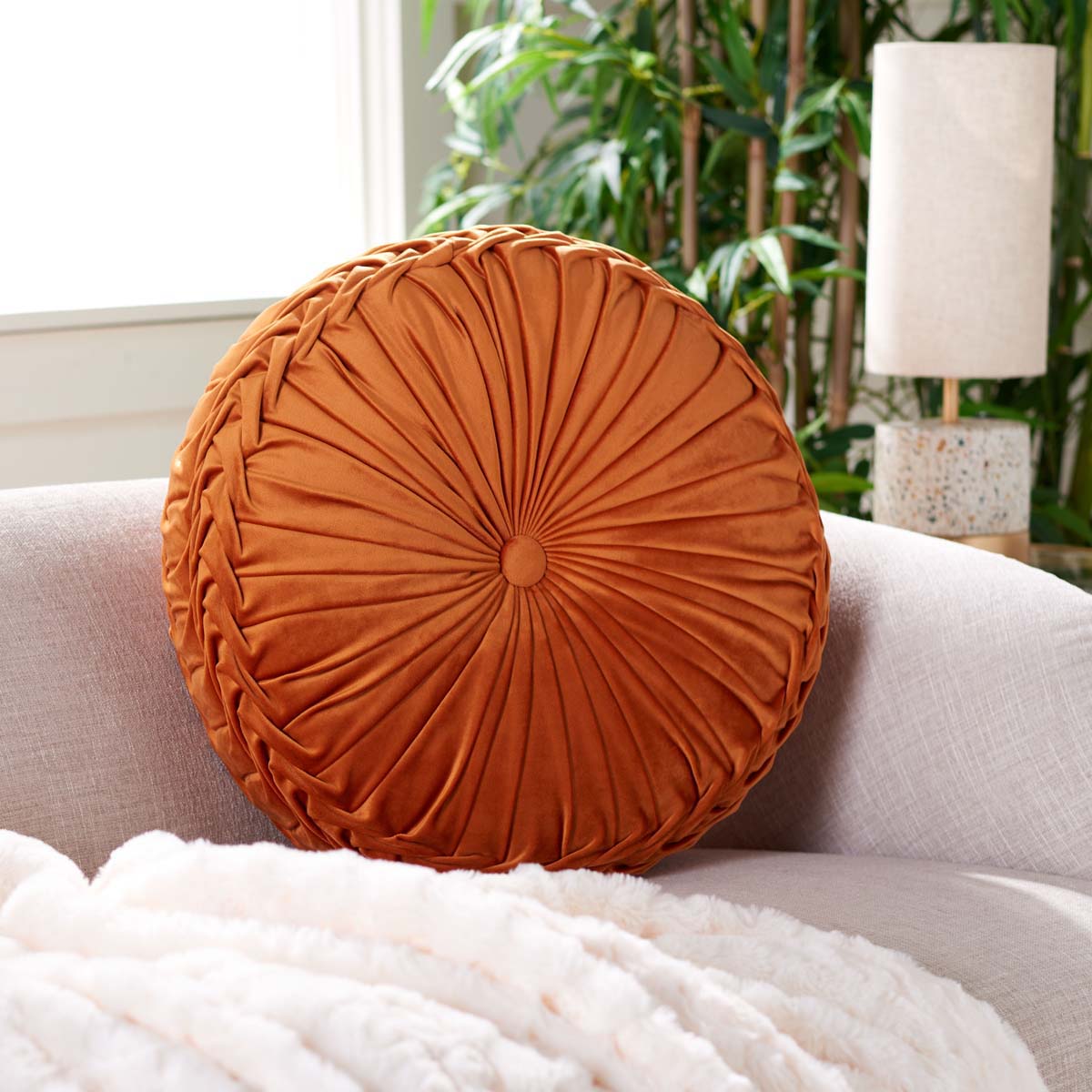 Safavieh Leila Pillow , PLS7125 - Orange