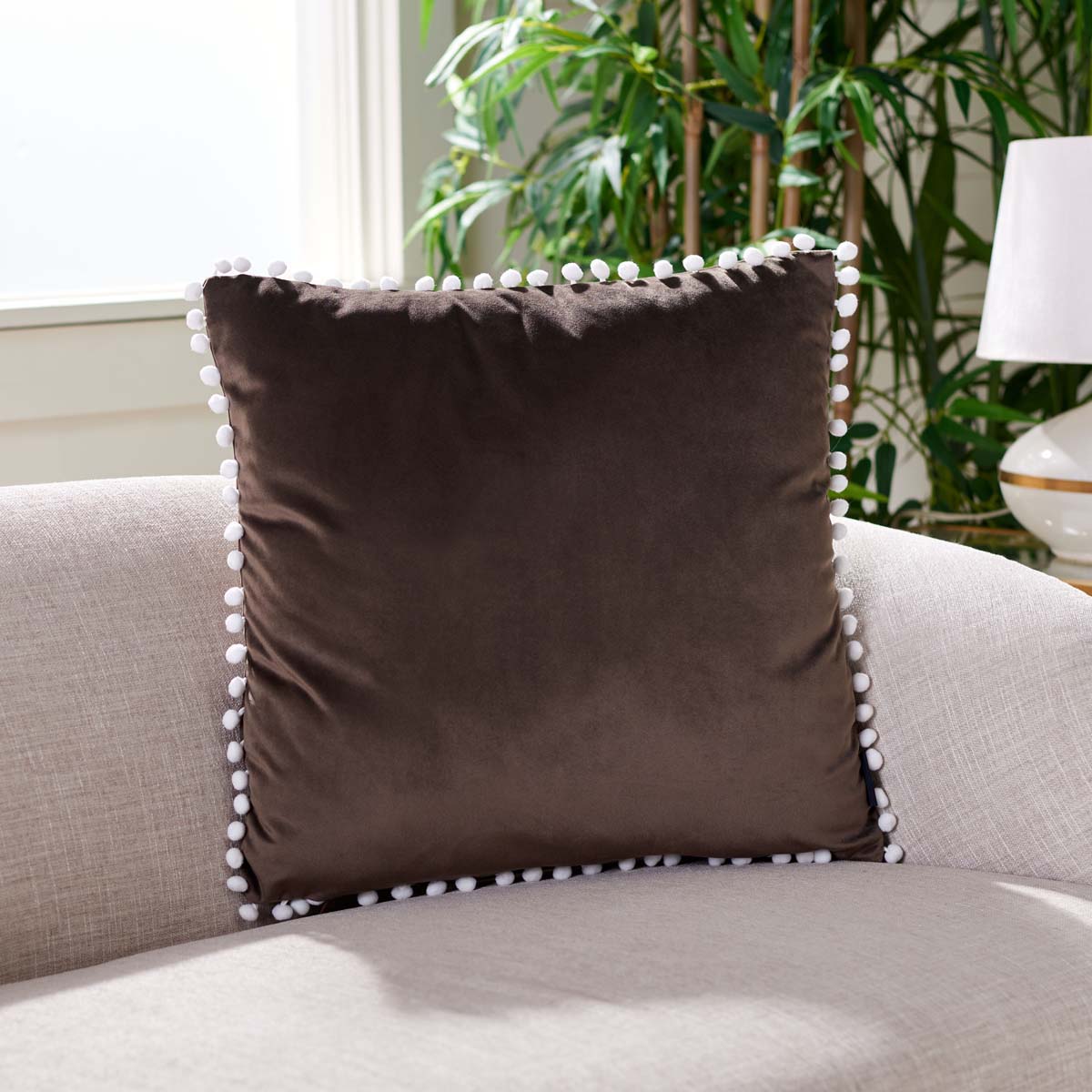 Safavieh Grelna Pillow , PLS7174 - Grey / White