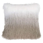 Safavieh Faux Flokati Pillow , PLS733 - Grey / White