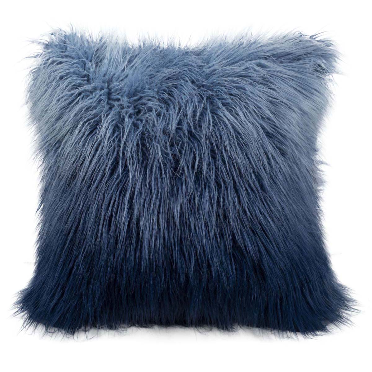 Safavieh Faux Flokati Pillow , PLS733 - Blue