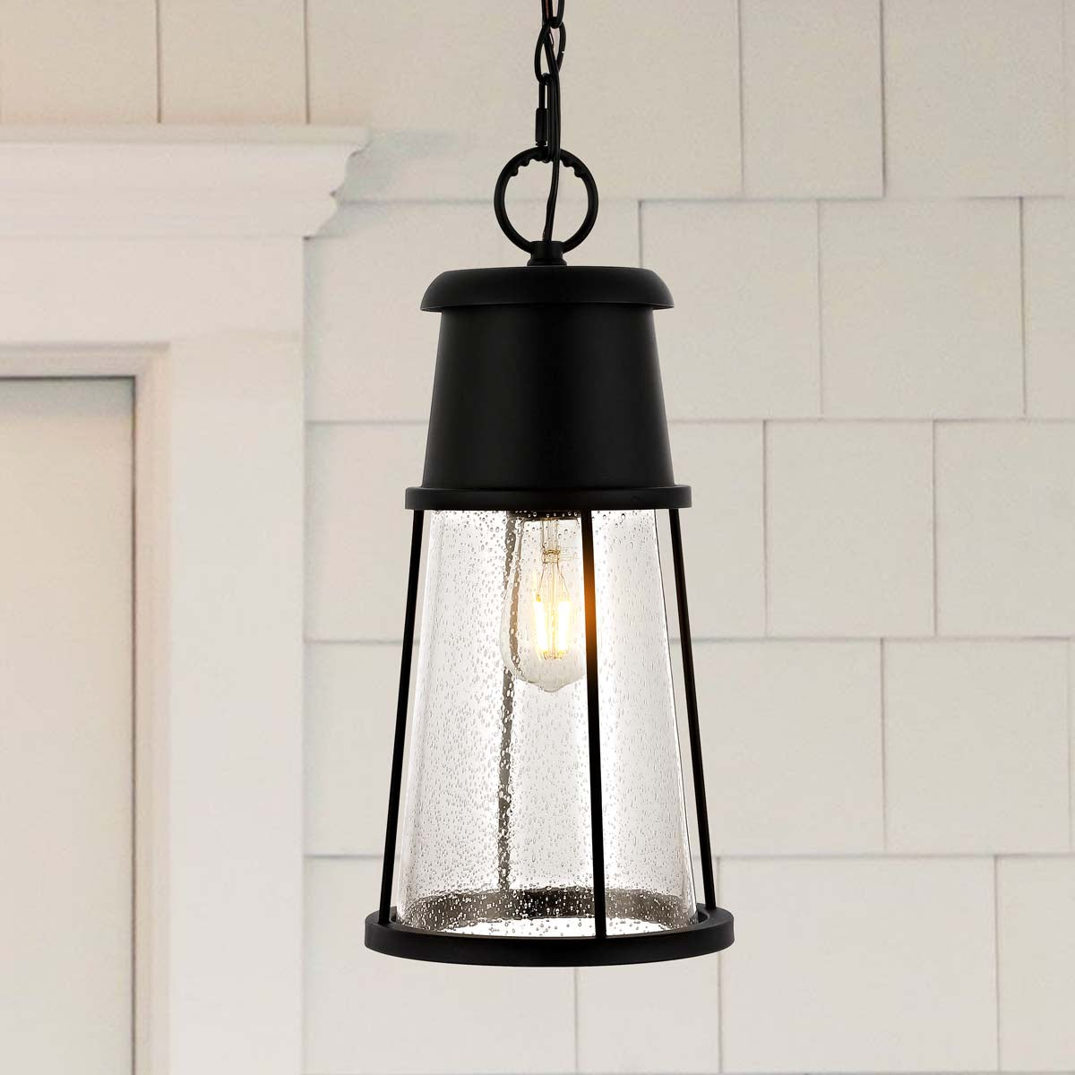 Safavieh Laela Outdoor Pendant/Black , PLT4035 - Black