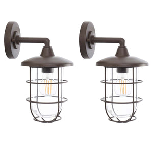 Safavieh Liese Outdoor Wall Sconce (Set of 2), PLT7000