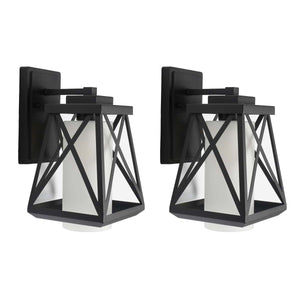 Safavieh Braith Outdoor Wall Sconce (Set of 2), PLT7010