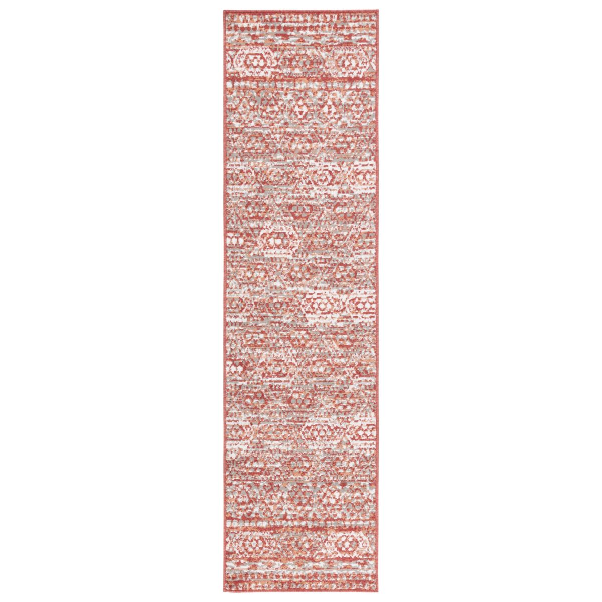 Safavieh Pyramid 218 Rug, PYR218 - Rust / Ivory Grey