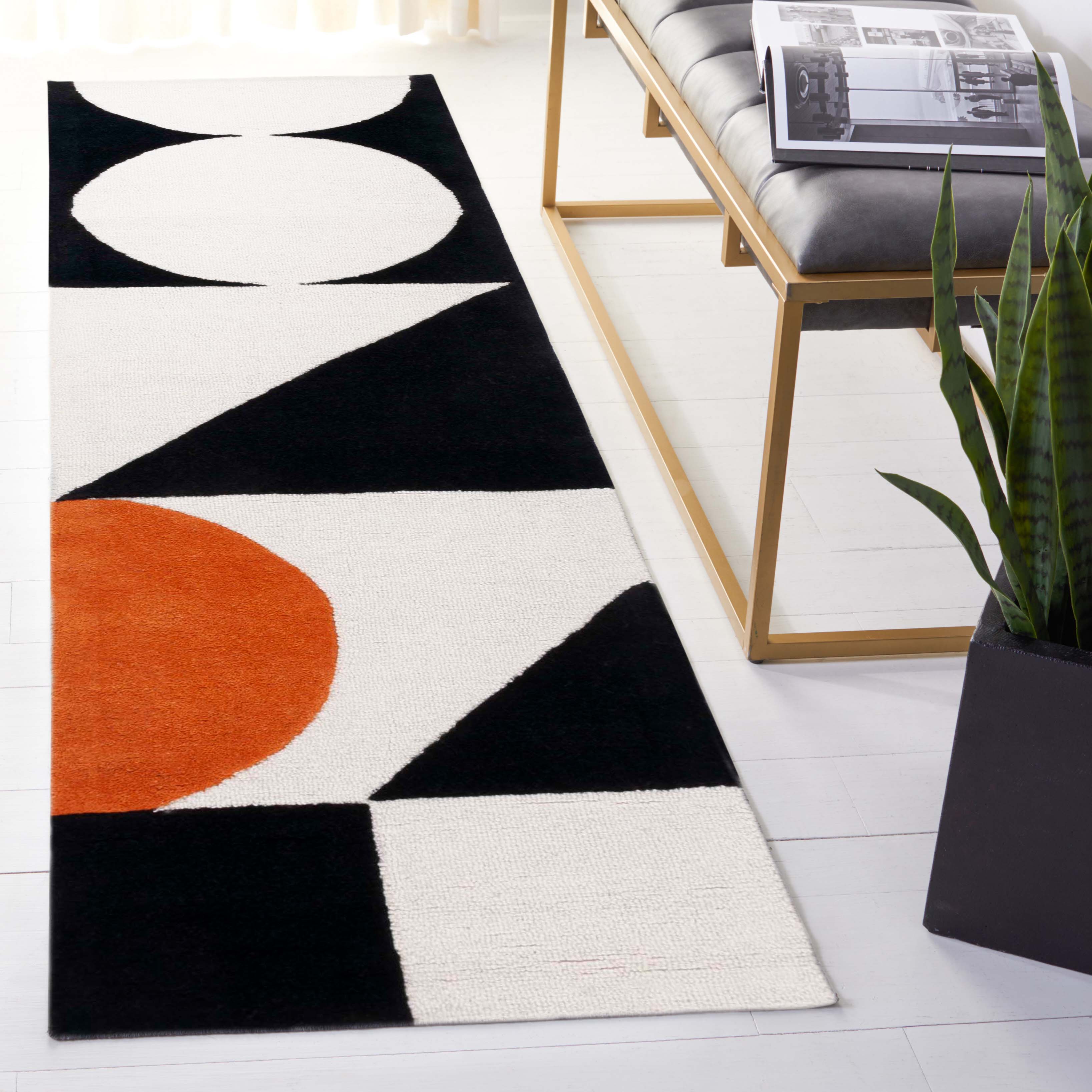 Safavieh Rodeo Drive 57P Rug, RD857P - Rust / Black