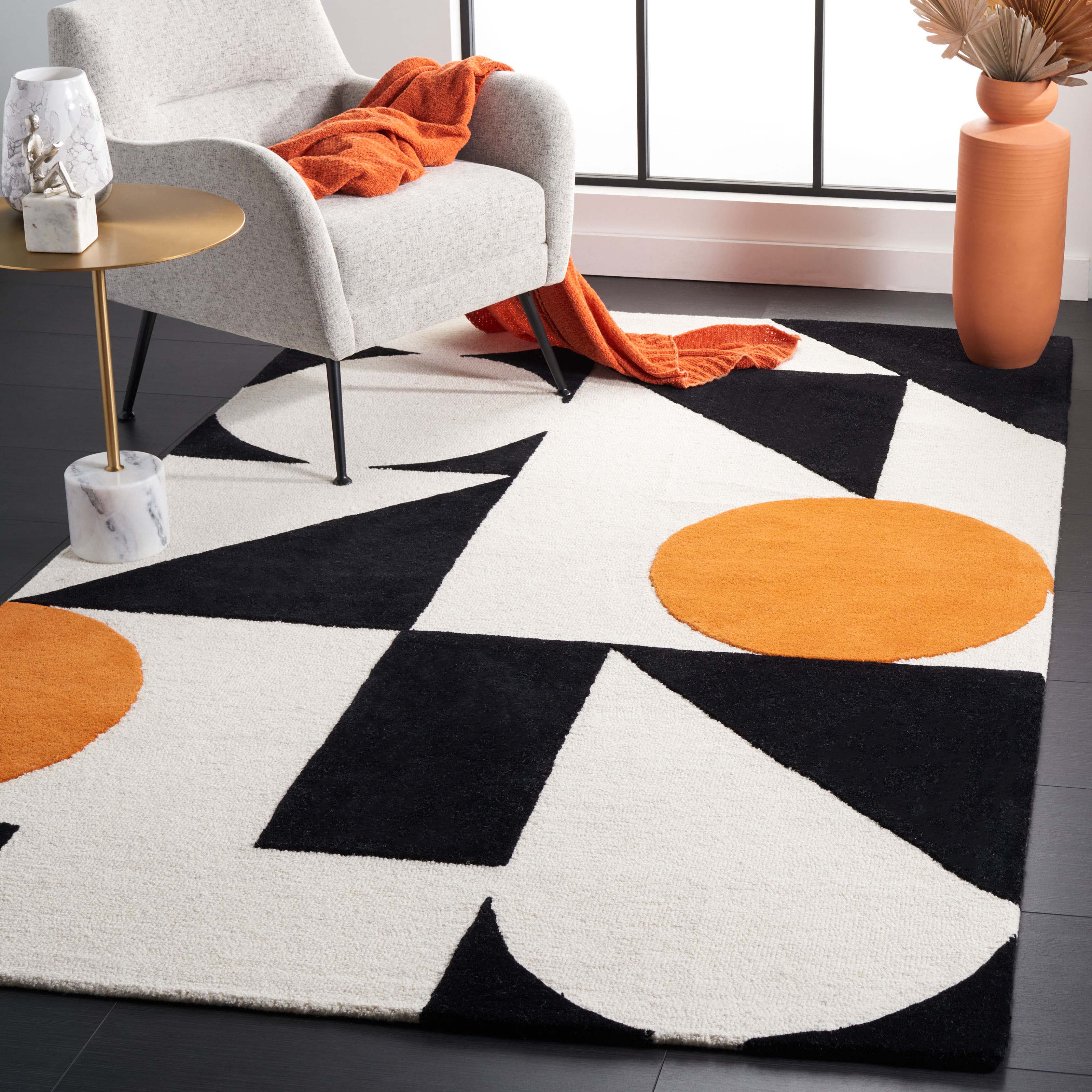Safavieh Rodeo Drive 57P Rug, RD857P - Rust / Black