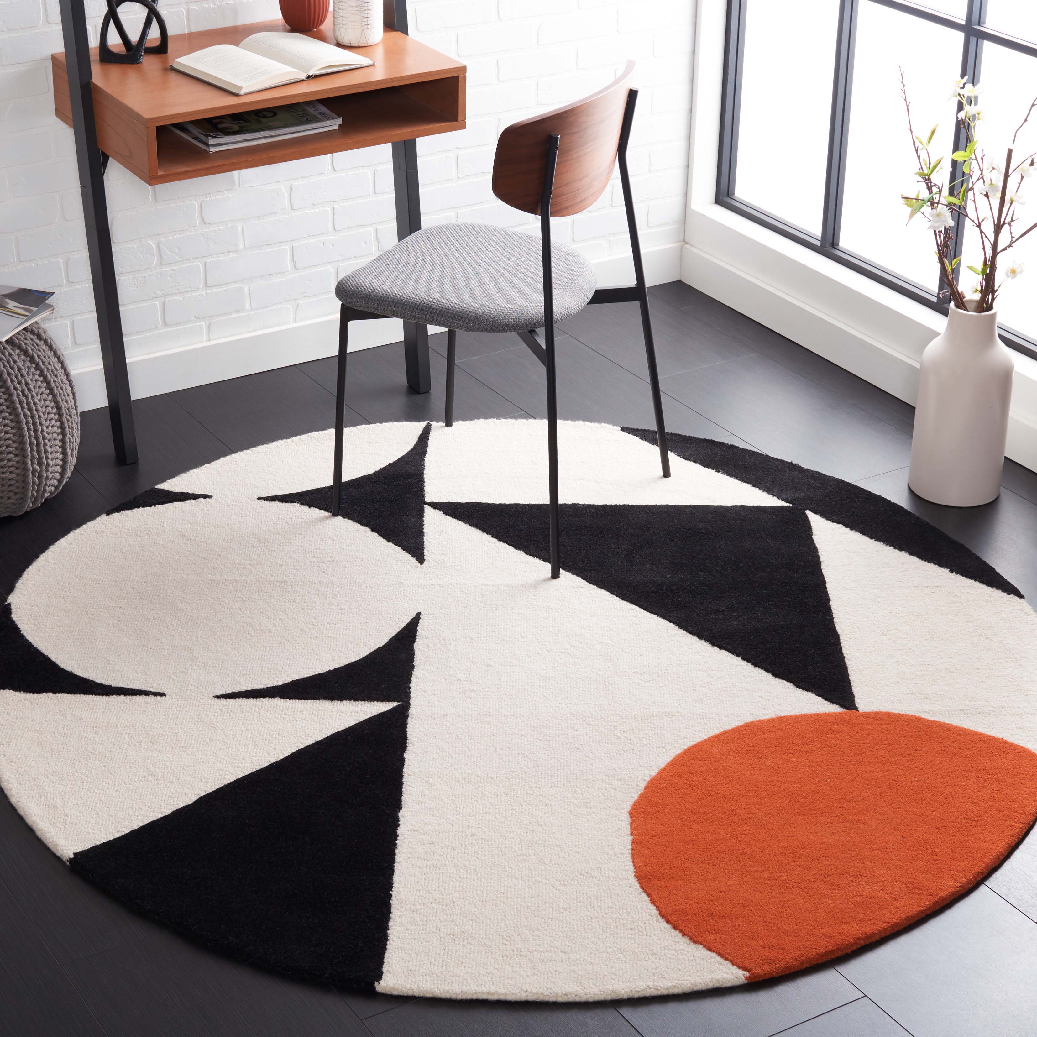 Safavieh Rodeo Drive 57 Rug, RD857 - Rust / Black