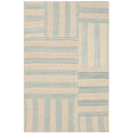 Ralph Lauren Canyon Stripe Patch Rug, RLR2867 - Sky