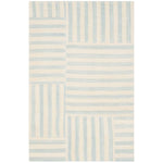 Ralph Lauren Canyon Stripe Patch Rug, RLR2867 - Sky