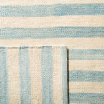 Ralph Lauren Canyon Stripe Patch Rug, RLR2867 - Sky