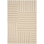 Ralph Lauren Canyon Stripe Patch Rug, RLR2867 - Dune