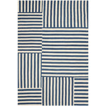 Ralph Lauren Canyon Stripe Patch Rug, RLR2867 - Pacific