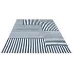 Ralph Lauren Canyon Stripe Patch Rug, RLR2867 - Pacific