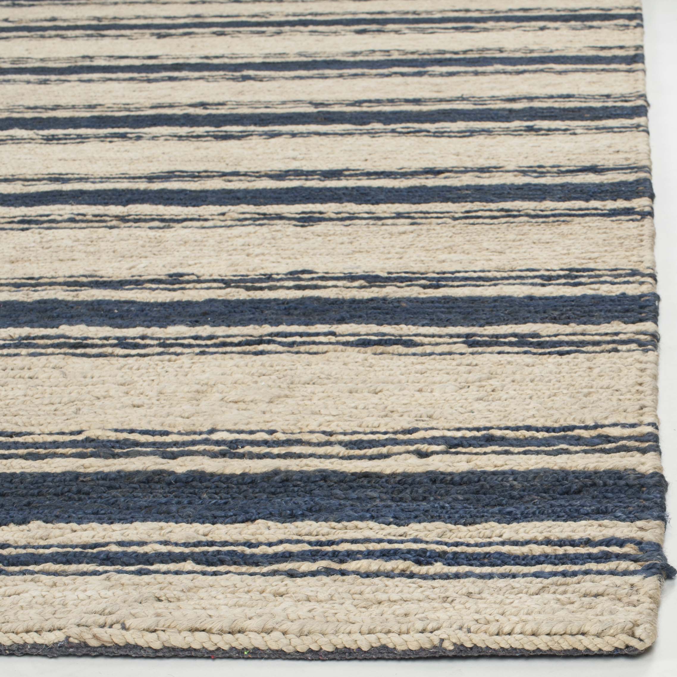 Ralph Lauren Cliff Stripe Rug, RLR3351 - Harbor