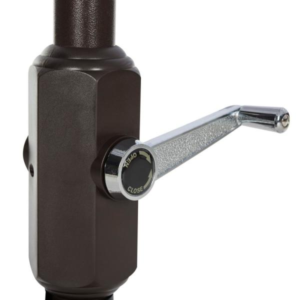 Safavieh Zimmerman 7.5 Ft Square Market Umbrella , PAT8400 - Beige/White