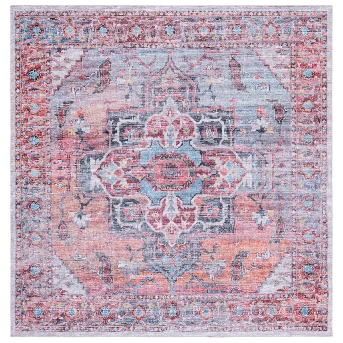 Safavieh Serapi Machine Washable 537 Rug, SEP537 - Rust / Ivory