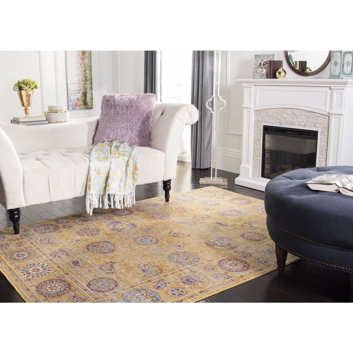Safavieh Sevilla 812 Rug, SEV812 - Gold / Multi