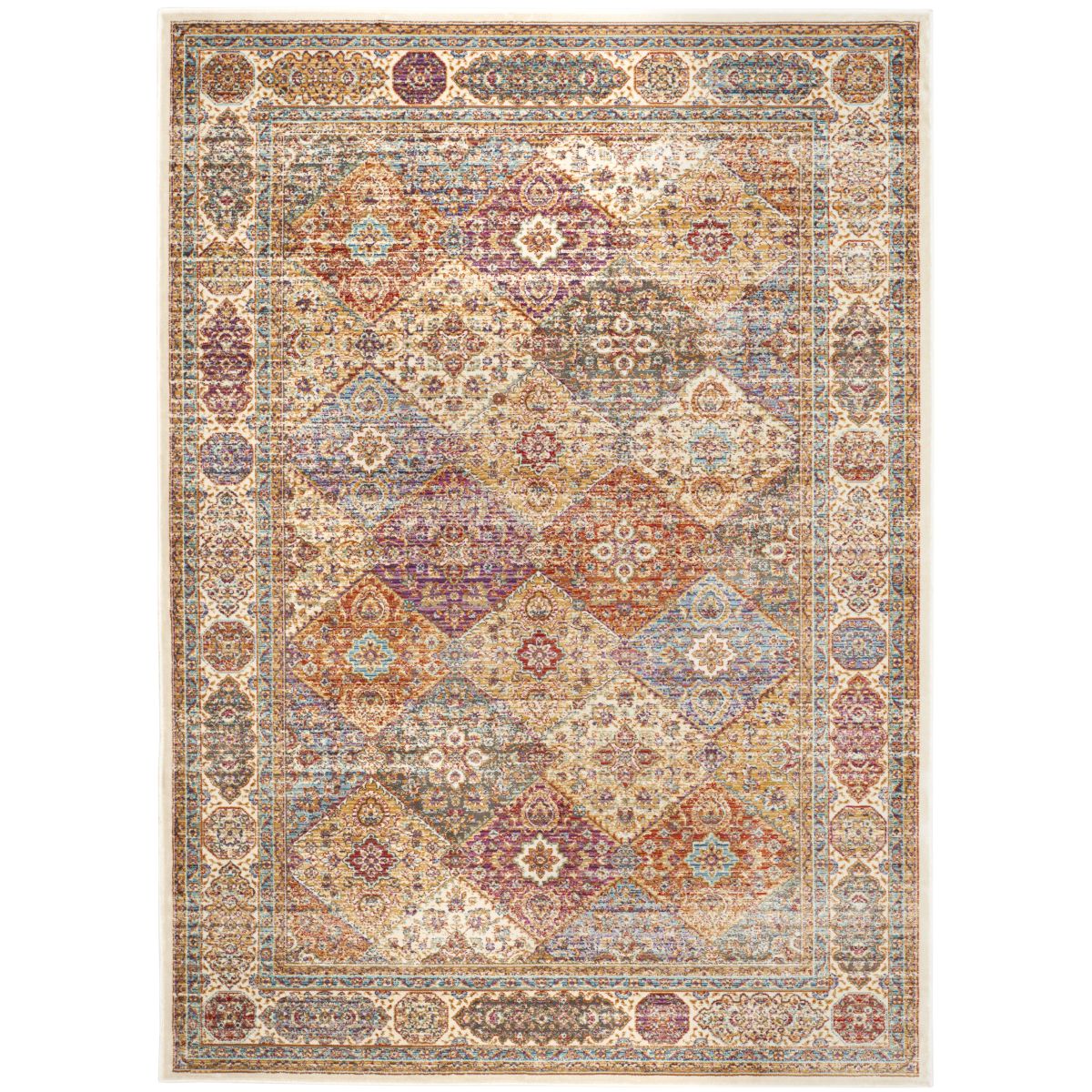 Safavieh Sevilla 815 Rug, SEV815 - Ivory / Multi