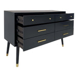 Safavieh Couture Madden Retro Dresser - Navy / Brass