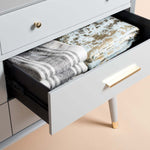 Safavieh Couture Madden Retro Dresser - Grey / Brass