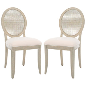 Safavieh Couture Karlee Rattan Back Dining Chair (Set of 2), SFV2130