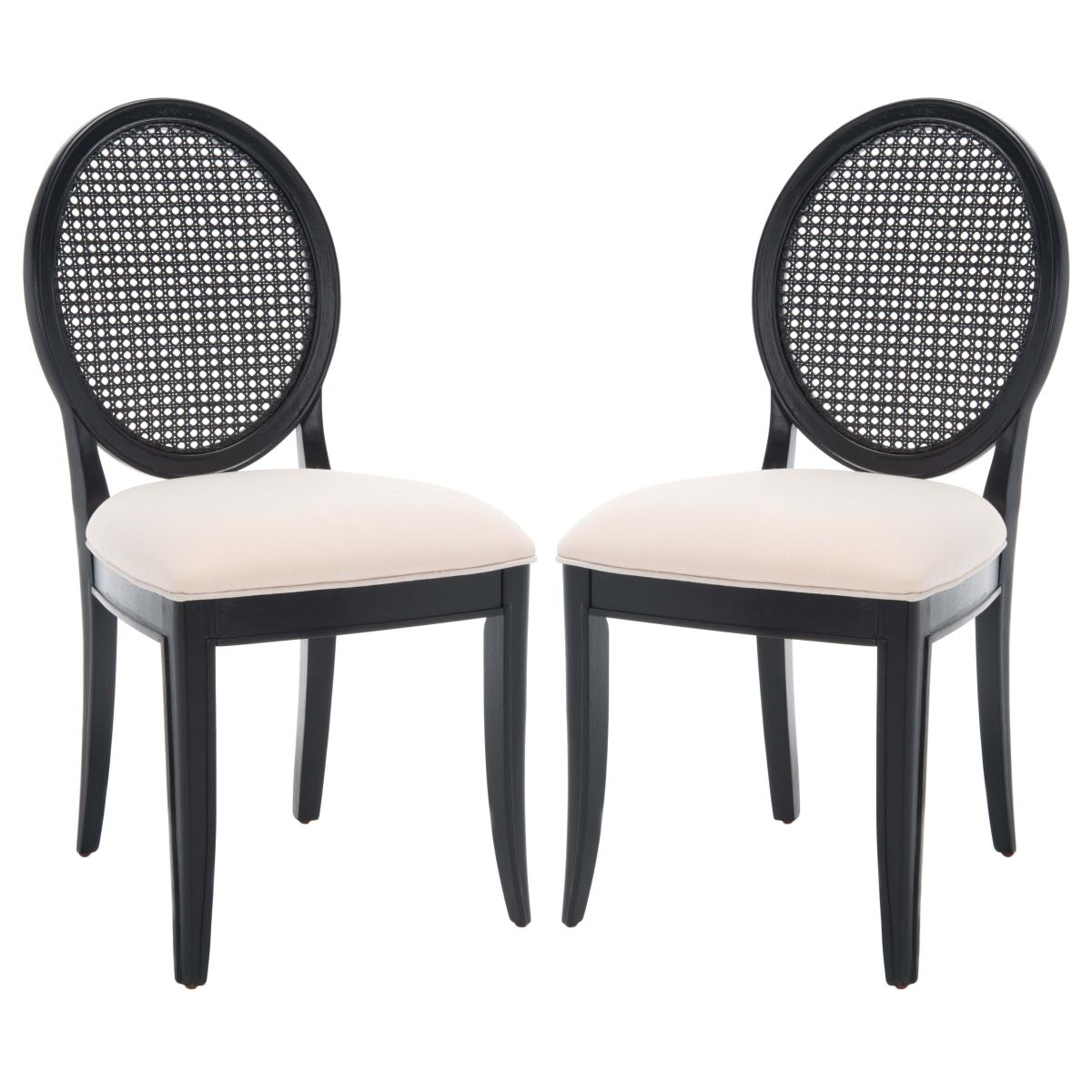 Safavieh Couture Karlee Rattan Back Dining Chair (Set of 2)