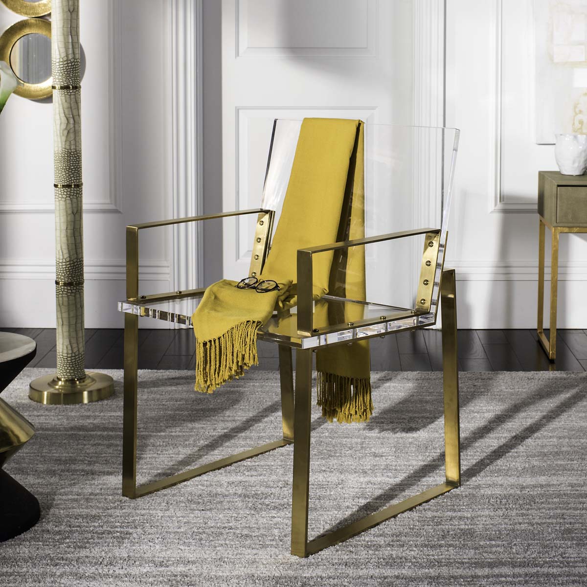Safavieh Couture Langston Acrylic Arm Chair - Clear