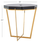 Safavieh Couture Danna Metal End Table - Black