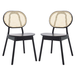Safavieh Couture Kristianna Rattan Back Dining Chair(Set of 2) , SFV4127