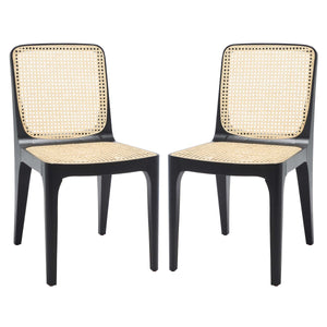 Safavieh Couture Frank Rattan Dining Chair (Set of 2), SFV4130