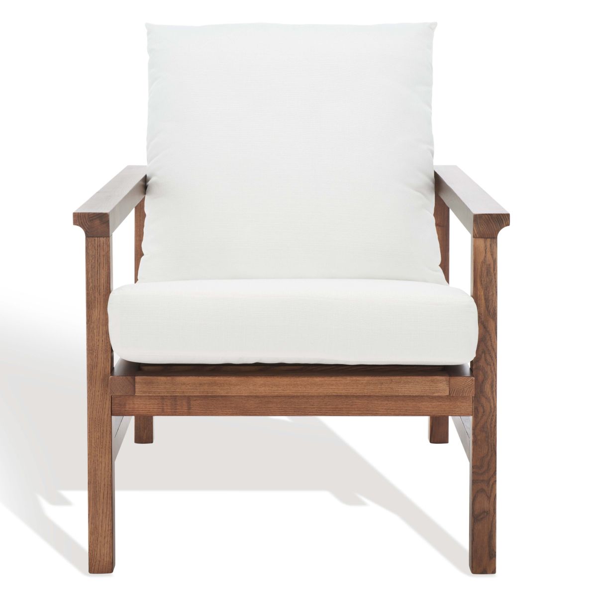 Safavieh Couture Emmalee Cord Back Accent Chair - Walnut / Natural