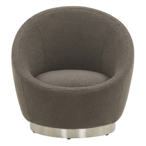 Safavieh Couture Pippa Faux Lamb Wool Swivel Chair, SFV4728