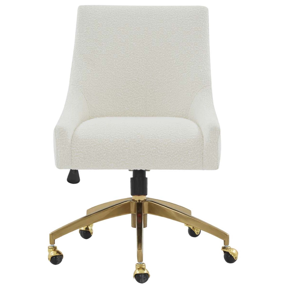 Safavieh Couture Jakob Adjustable Swivel Desk Chair - Ivory / Gold