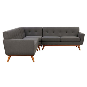 Safavieh Couture Opal Linen Tufted Corner Sectional Sofa, SFV4779