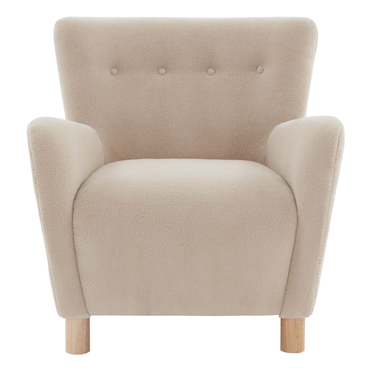 Safavieh Couture Carey Faux Shearling Accent Chair - Tan