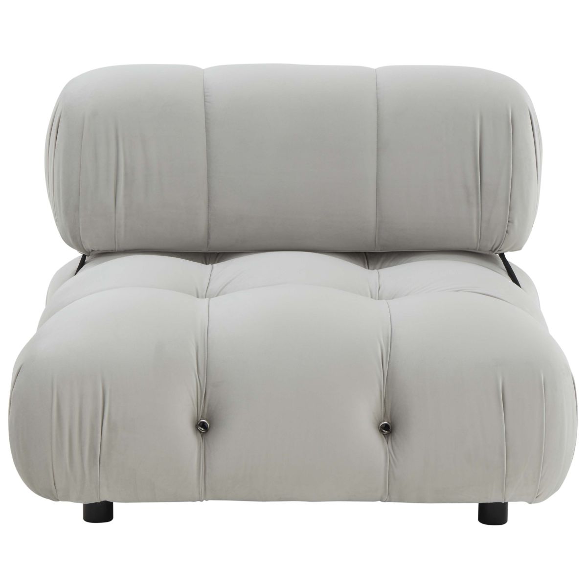 Safavieh Couture Ellamaria Tufted Accent Chair - Light Grey