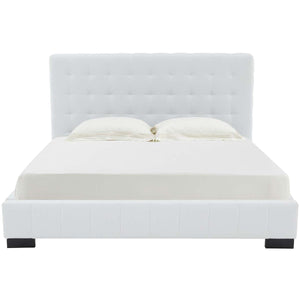 Safavieh Couture Vivaldi Tufted Linen Bed, SFV4814