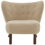 Safavieh Couture Gabriel Modern Wingback Chair - Tan / Dark Brown