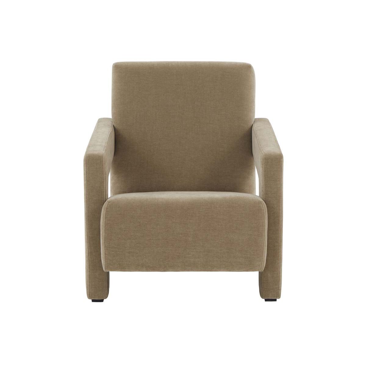 Safavieh Couture Taylor Modern Velvet Accent Chair - Light Brown