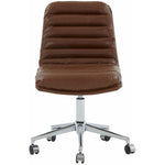 Safavieh Couture Decolin Swivel Desk Chair - Brown / Silver