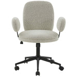 Safavieh Couture Emeril Boucle Adjustable Desk Chair - Light Grey / Black